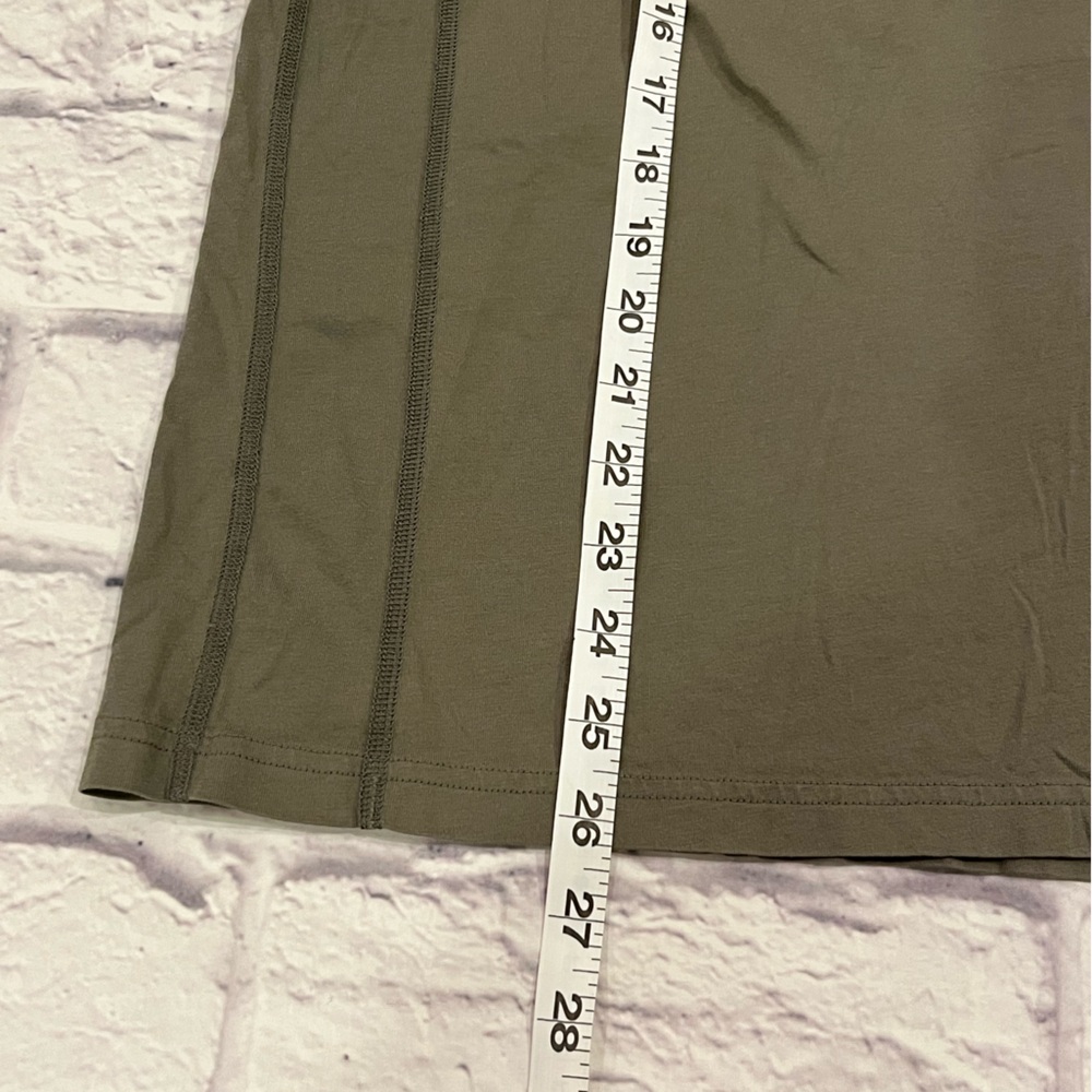 Reigning Champ mens light olive green long sleeve jersey t-shirt Canada cotton L - Picture 6 of 7